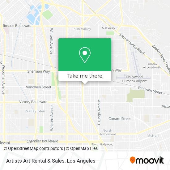 Artists Art Rental & Sales map