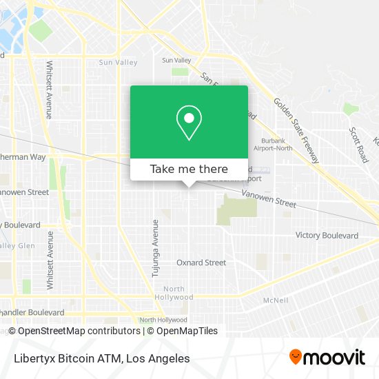 Mapa de Libertyx Bitcoin ATM