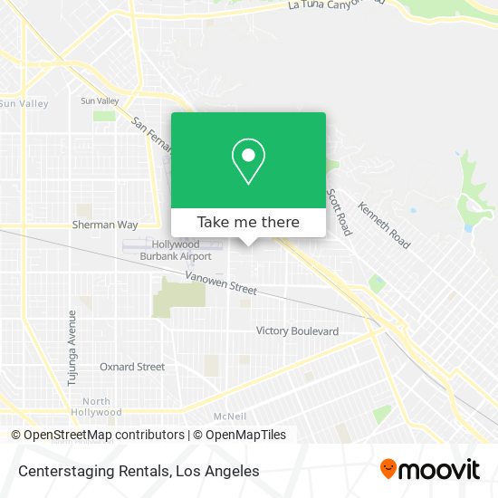 Centerstaging Rentals map