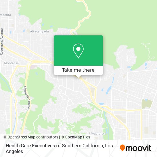 Mapa de Health Care Executives of Southern California