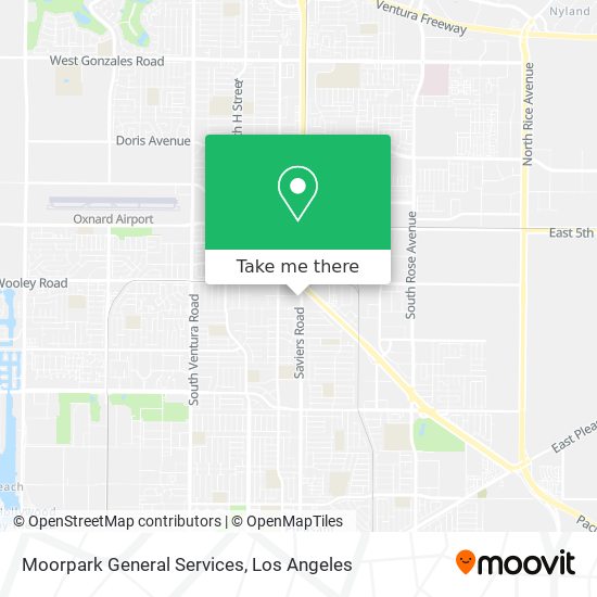 Mapa de Moorpark General Services