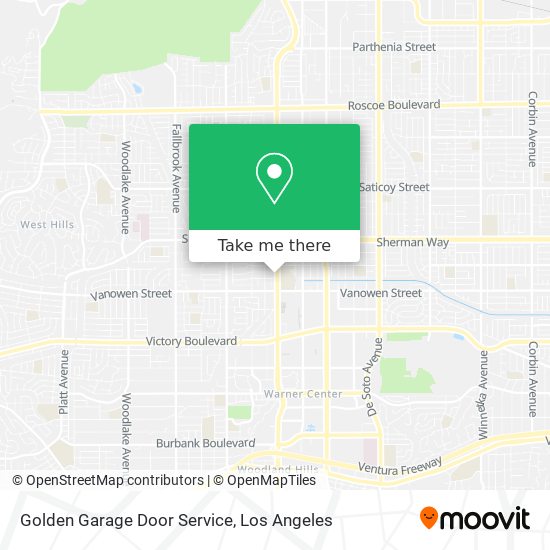 Golden Garage Door Service map