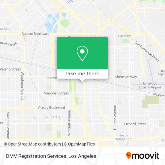 DMV Registration Services map