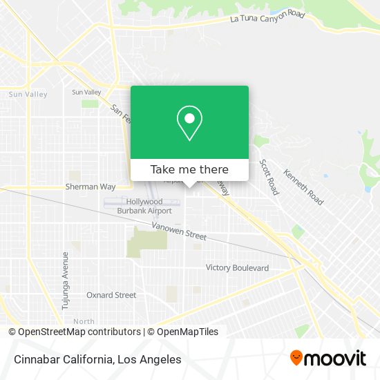 Mapa de Cinnabar California