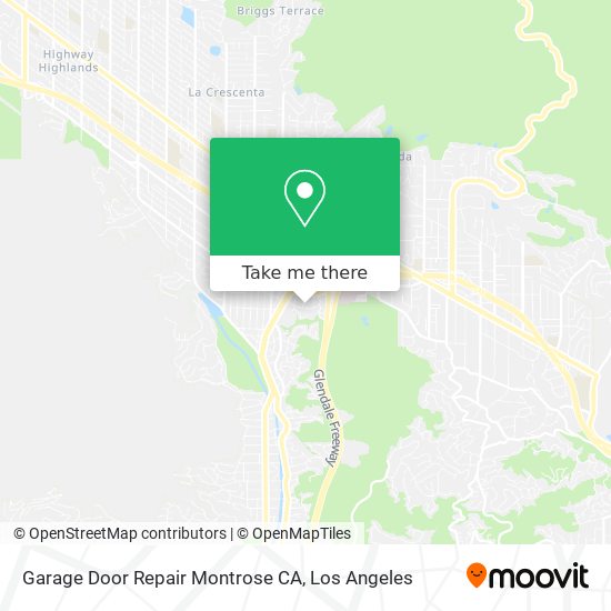 Mapa de Garage Door Repair Montrose CA