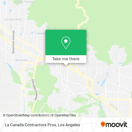 La Canada Contractors Pros map