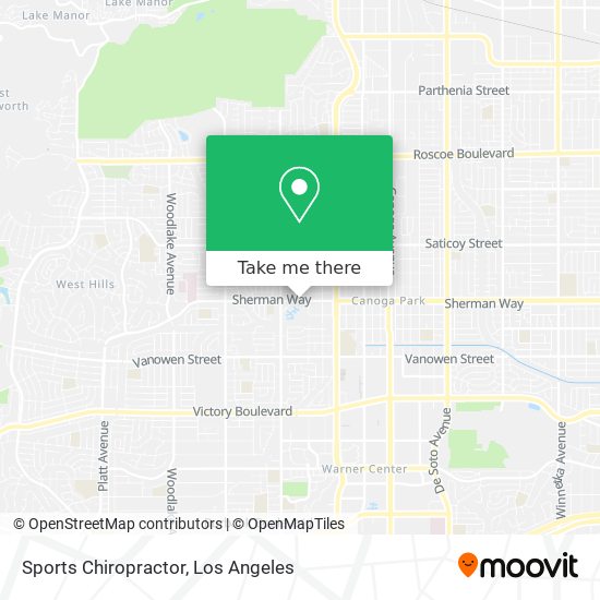 Sports Chiropractor map