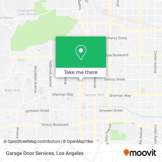 Garage Door Services map