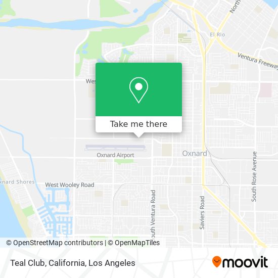 Teal Club, California map