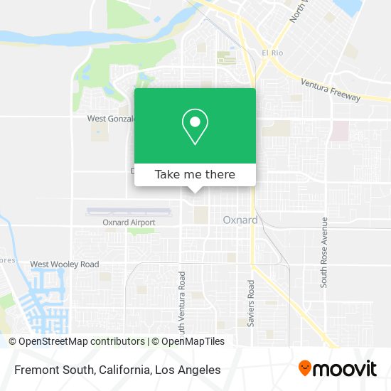 Fremont South, California map