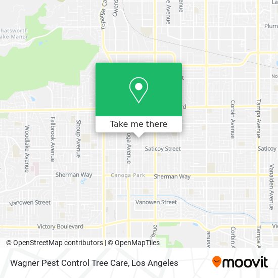 Mapa de Wagner Pest Control Tree Care