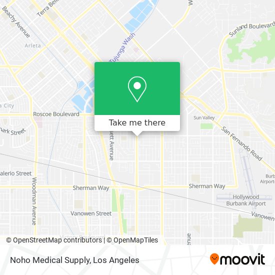 Noho Medical Supply map