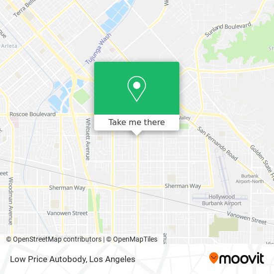 Low Price Autobody map