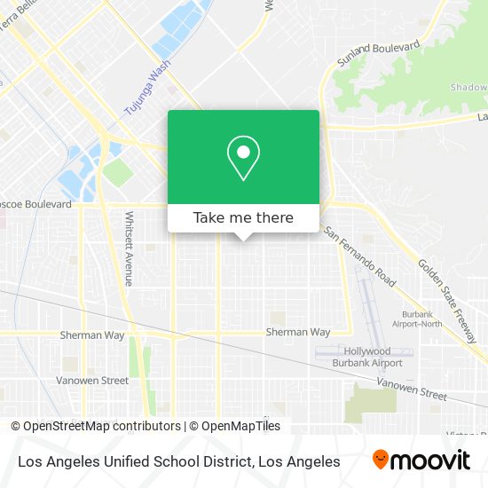 Los Angeles Unified School District map