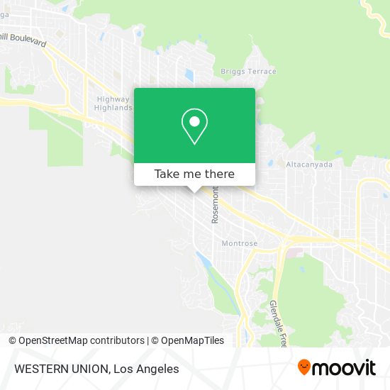 WESTERN UNION map