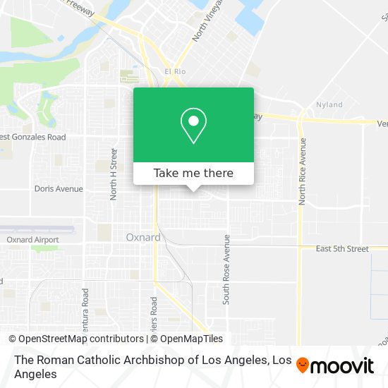 The Roman Catholic Archbishop of Los Angeles map