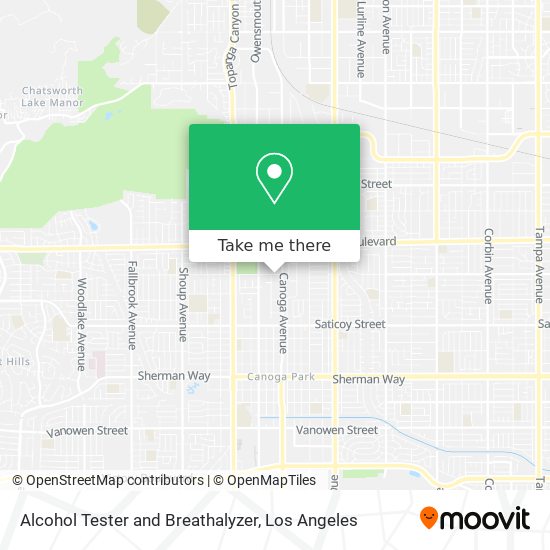 Alcohol Tester and Breathalyzer map