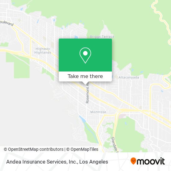 Mapa de Andea Insurance Services, Inc.