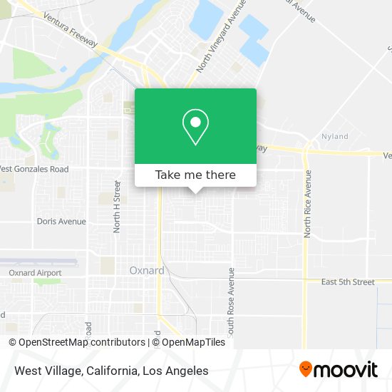 West Village, California map