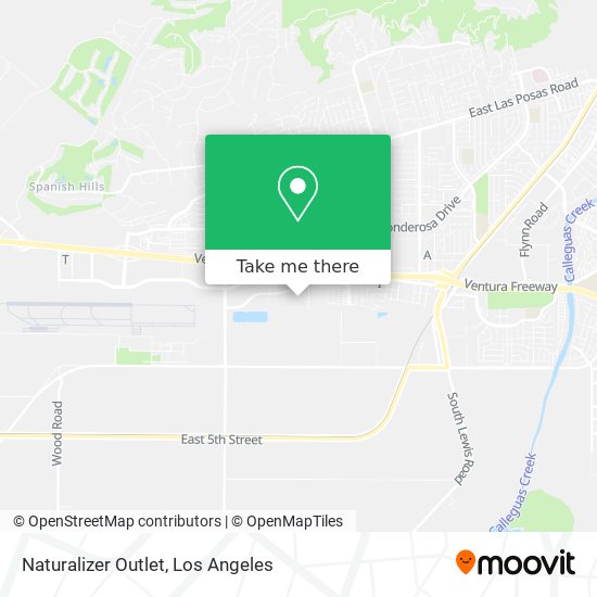 Naturalizer Outlet map