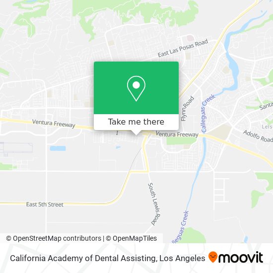 Mapa de California Academy of Dental Assisting