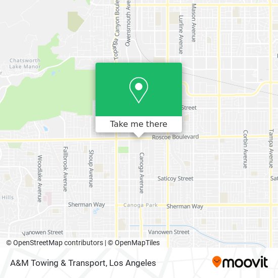 Mapa de A&M Towing & Transport