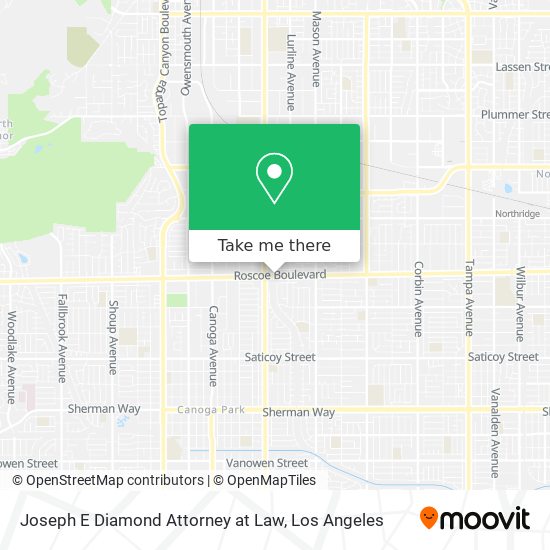 Joseph E Diamond Attorney at Law map