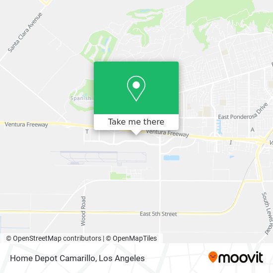 Mapa de Home Depot Camarillo