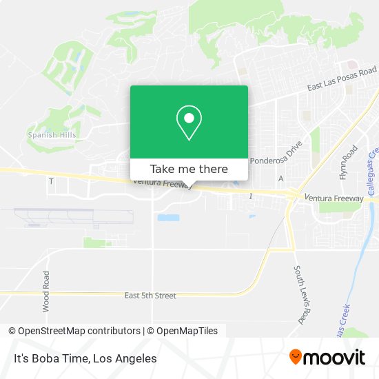 It's Boba Time map