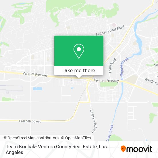 Mapa de Team Koshak- Ventura County Real Estate