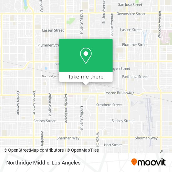 Mapa de Northridge Middle