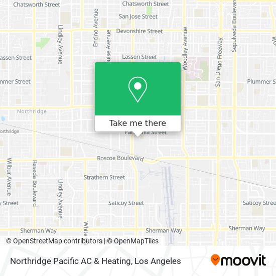 Northridge Pacific AC & Heating map