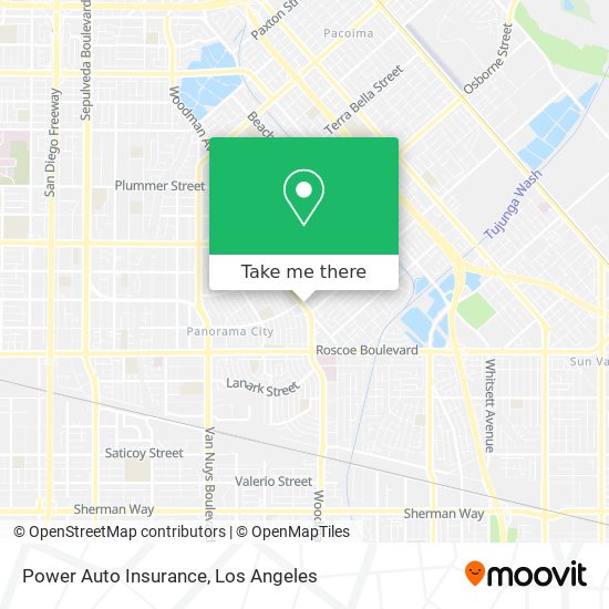 Mapa de Power Auto Insurance