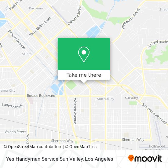 Yes Handyman Service Sun Valley map