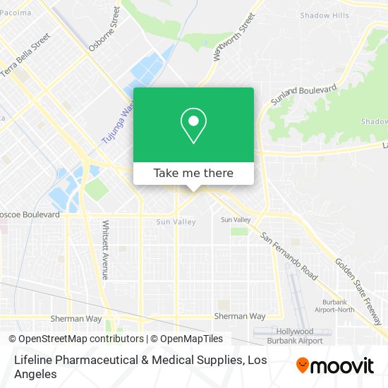 Mapa de Lifeline Pharmaceutical & Medical Supplies