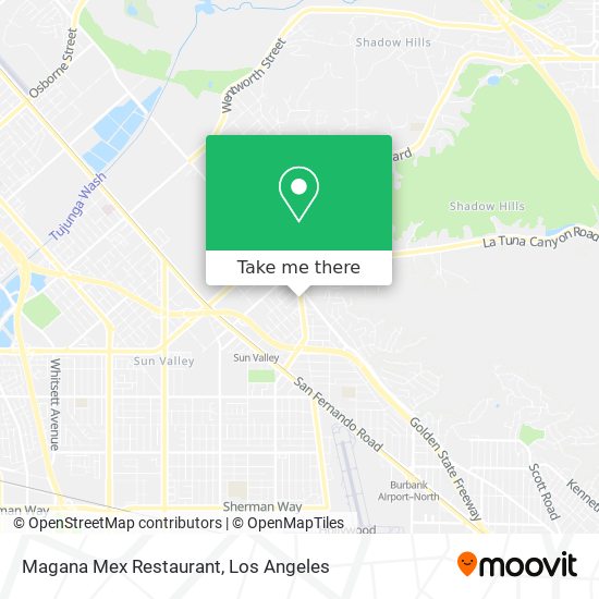 Mapa de Magana Mex Restaurant