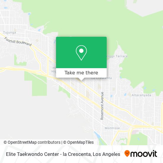 Elite Taekwondo Center - la Crescenta map