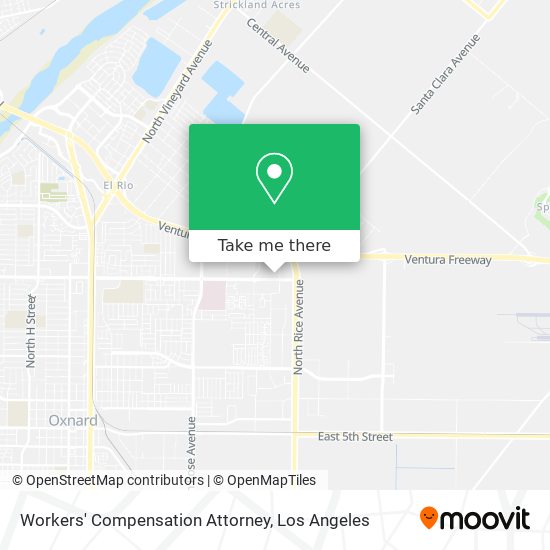 Mapa de Workers' Compensation Attorney