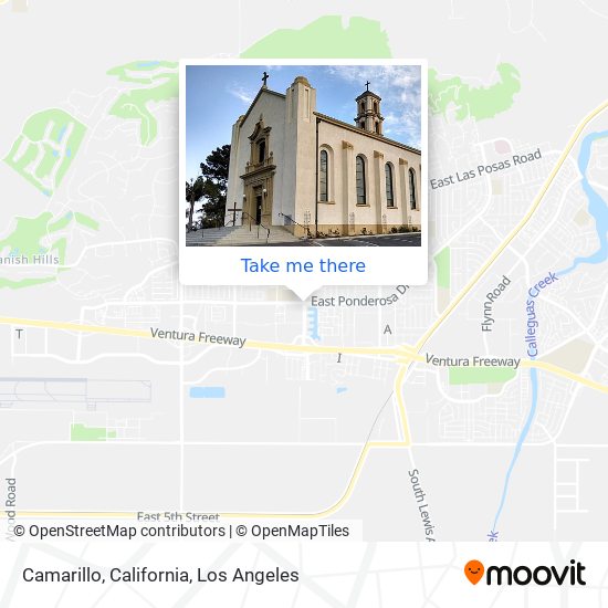 Mapa de Camarillo, California