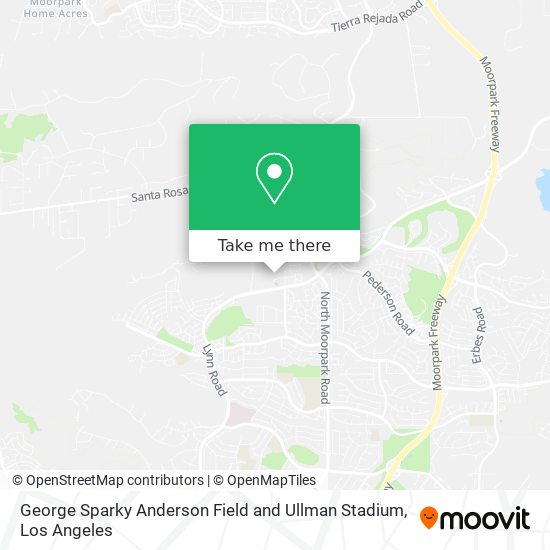 George Sparky Anderson Field and Ullman Stadium map