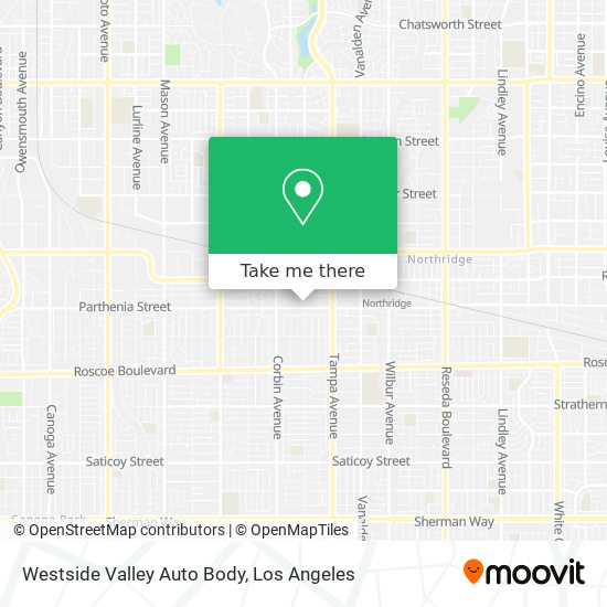 Mapa de Westside Valley Auto Body