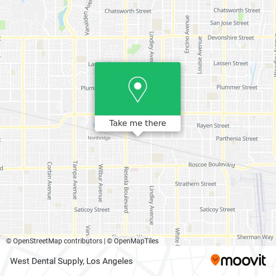 West Dental Supply map