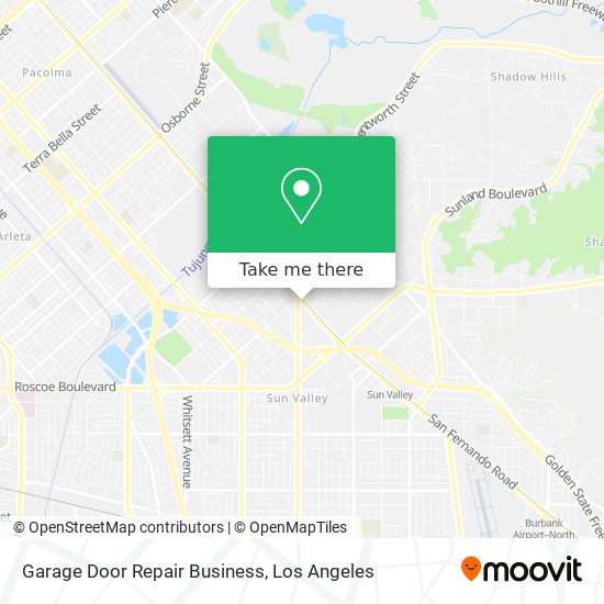 Mapa de Garage Door Repair Business