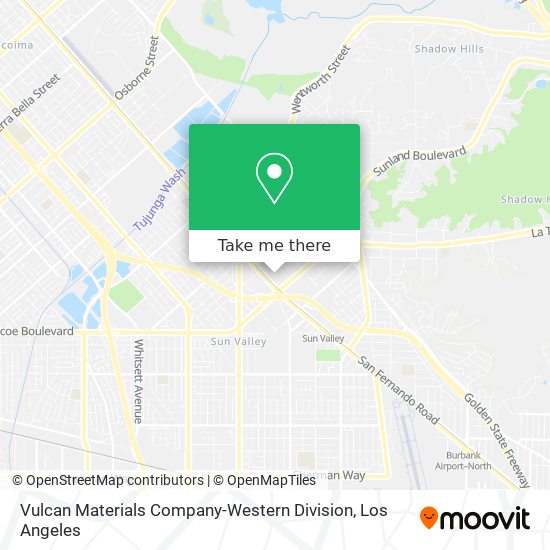 Vulcan Materials Company-Western Division map