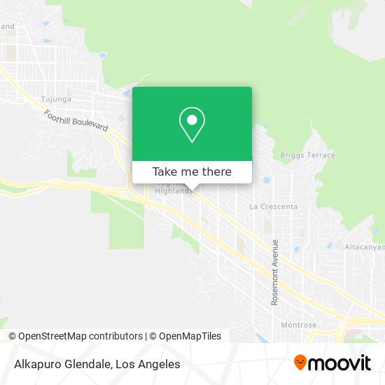 Mapa de Alkapuro Glendale