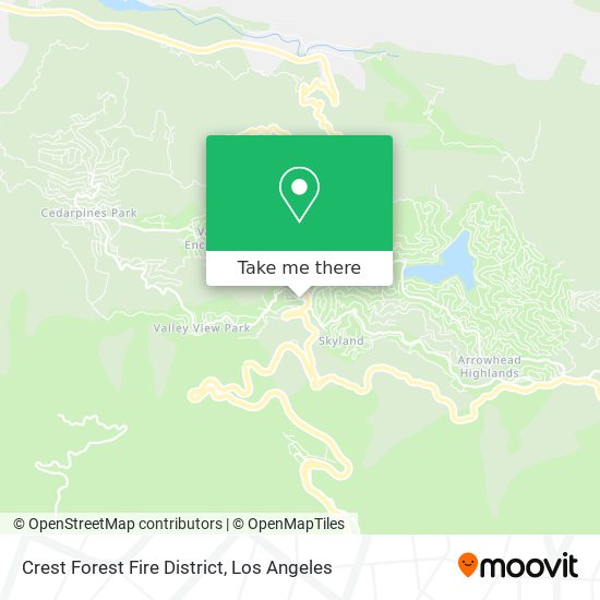 Crest Forest Fire District map