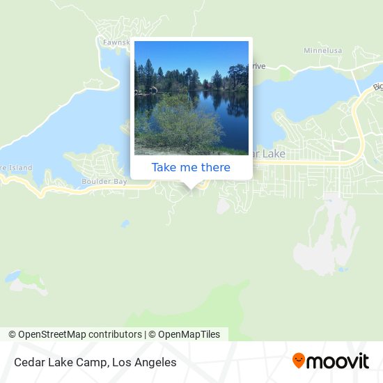 Mapa de Cedar Lake Camp