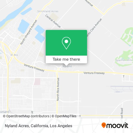 Nyland Acres, California map