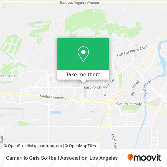 Camarillo Girls Softball Association map
