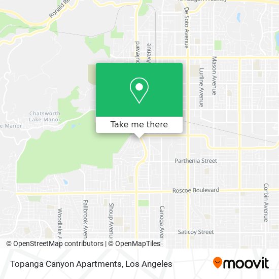 Mapa de Topanga Canyon Apartments